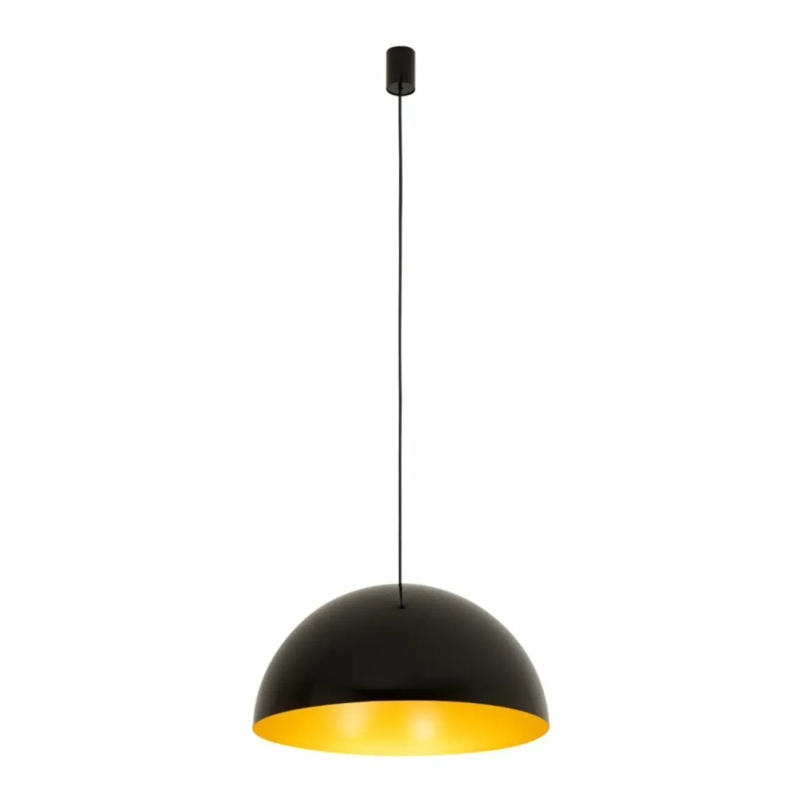 Sklep Kaja Uniwersalna, czarno-złota lampa wisząca ⌀50cm 10693 HEMISPHERE | Kaja Store