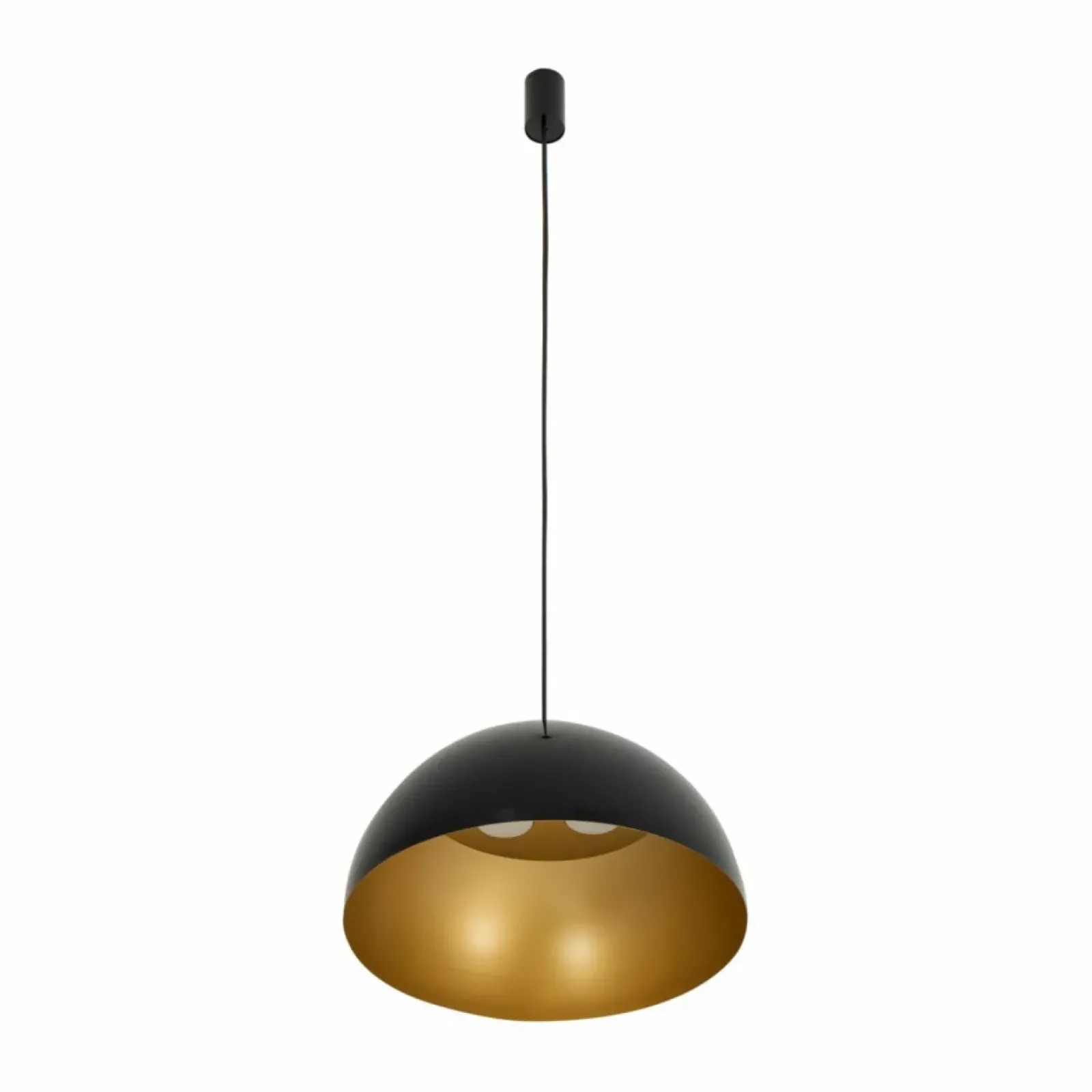 Sklep Kaja Uniwersalna, czarno-złota lampa wisząca ⌀50cm 10693 HEMISPHERE | Kaja Store