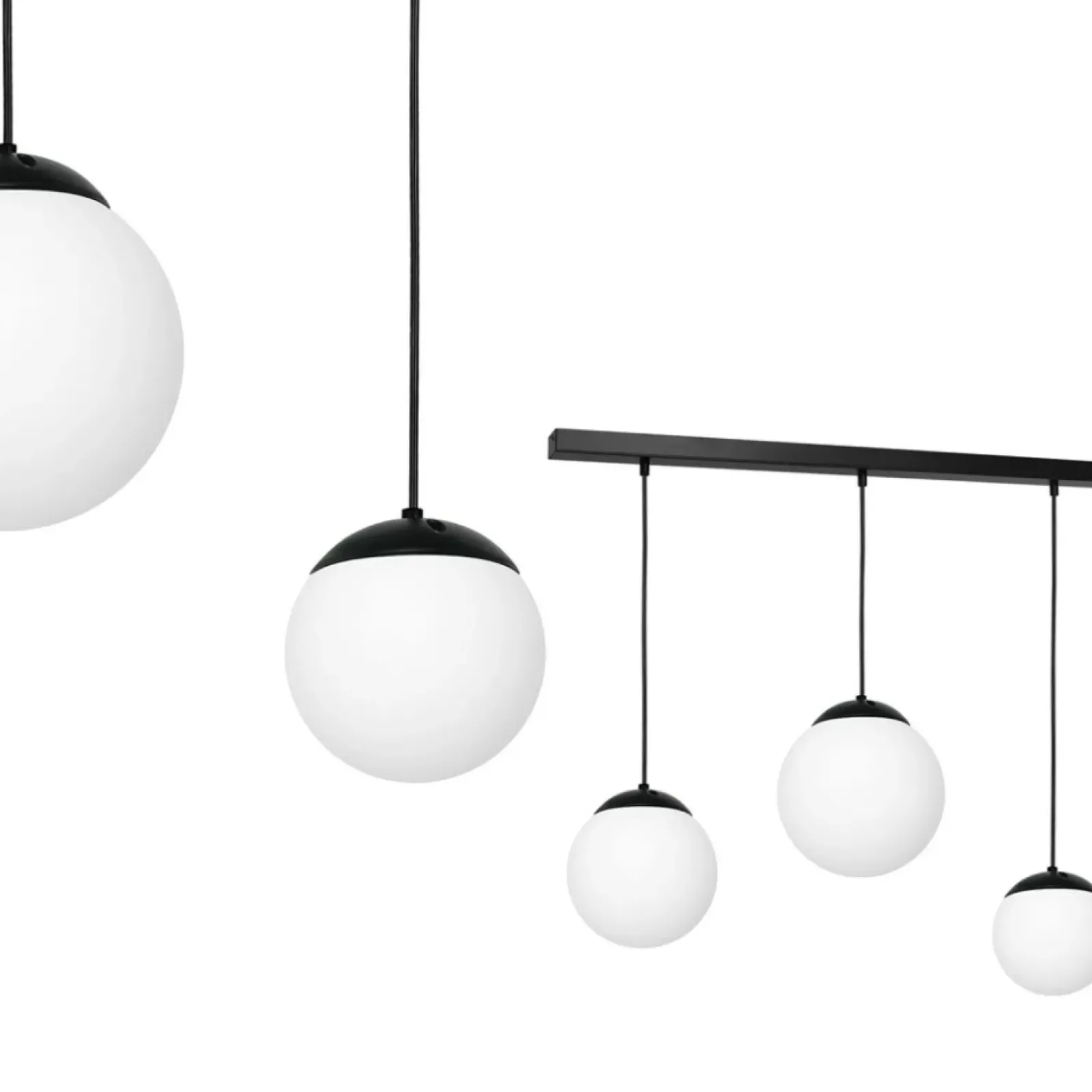 Sklep Kaja Uniwersalna lampa wisząca z kulistymi kloszami MLP6524 LIMA | Kaja New