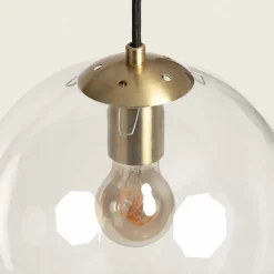 Sklep Kaja Uniwersalna lampa z kulistym kloszem ABR-KASP-E27 KASPI | Kaja transparentny Shop
