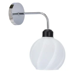Sklep Kaja Uniwersalna, srebrna lampa ścienna 21-23827 LARIX | Kaja Oświetlenie* Kinkiety Tradycyjne
