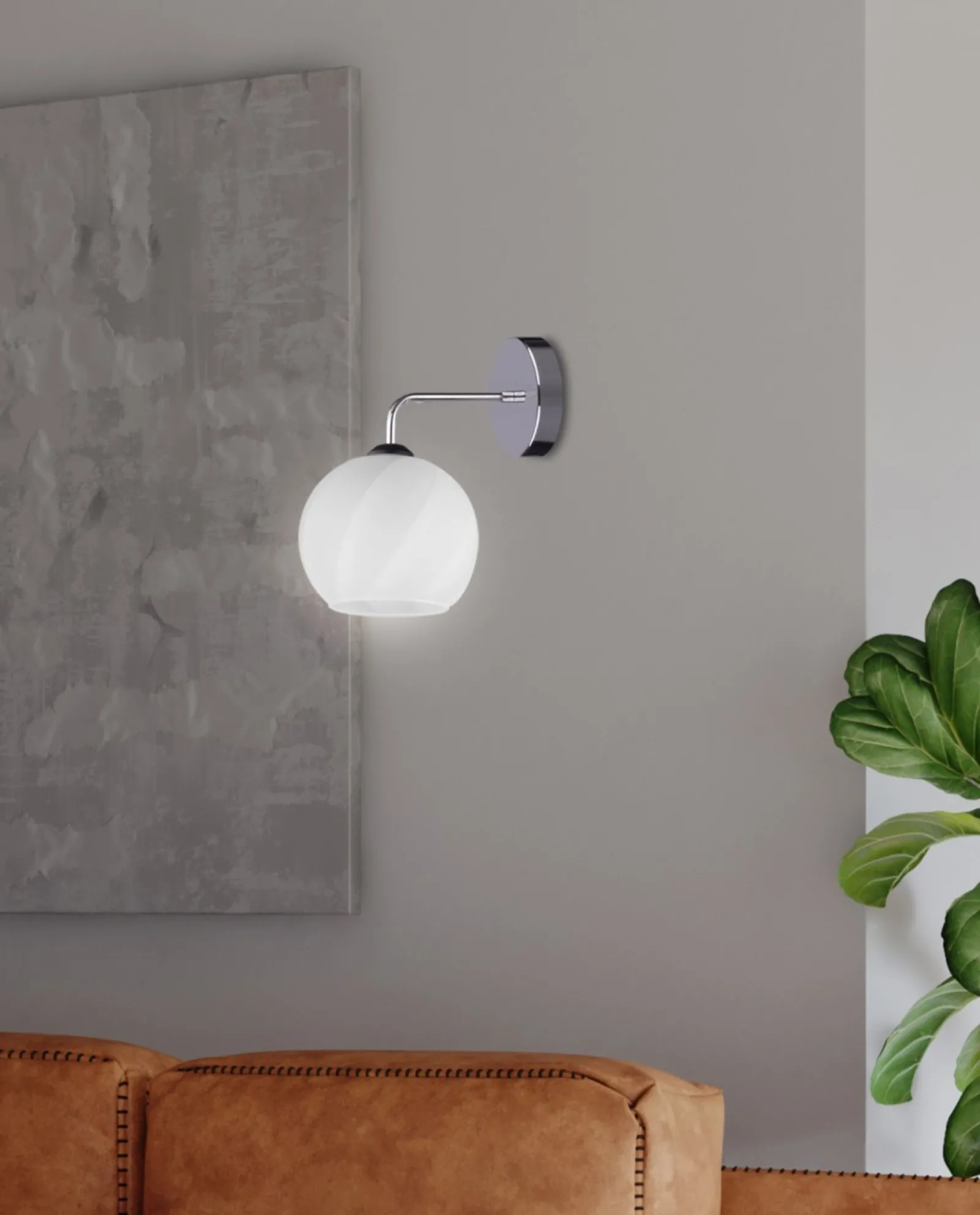 Sklep Kaja Uniwersalna, srebrna lampa ścienna 21-23827 LARIX | Kaja Oświetlenie* Kinkiety Tradycyjne