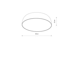 Sklep Kaja Uniwersalna, techniczna lampa ⌀58cm 7xE27 8016 SATELLITE | Kaja* Plafony Klasyczne|Plafony Nowoczesne