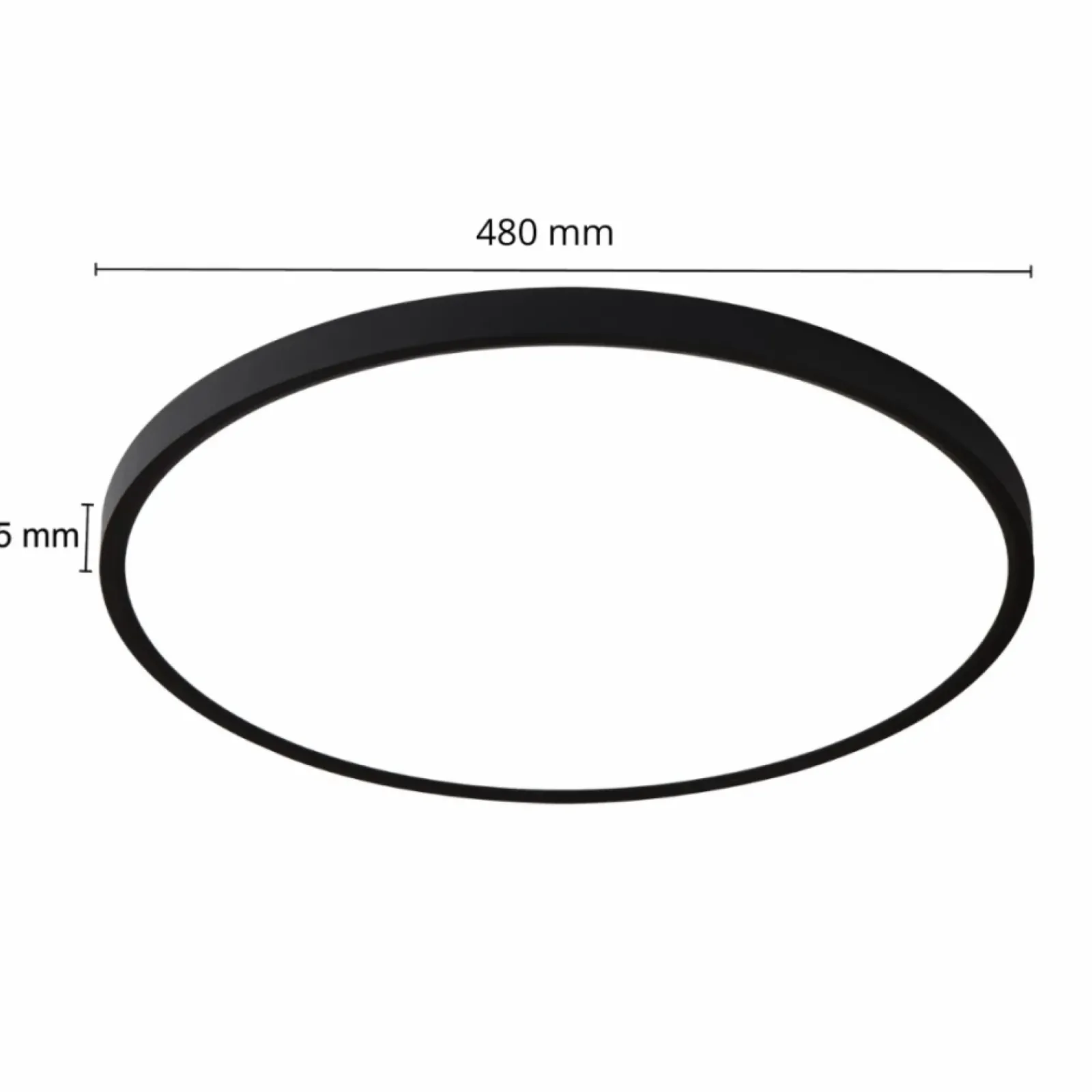 Sklep Kaja Uniwersalny plafon LED ⌀48cm LP-2505/1C-48 BK CALIFORNIA | Kaja* Lampy Led|Plafony Nowoczesne