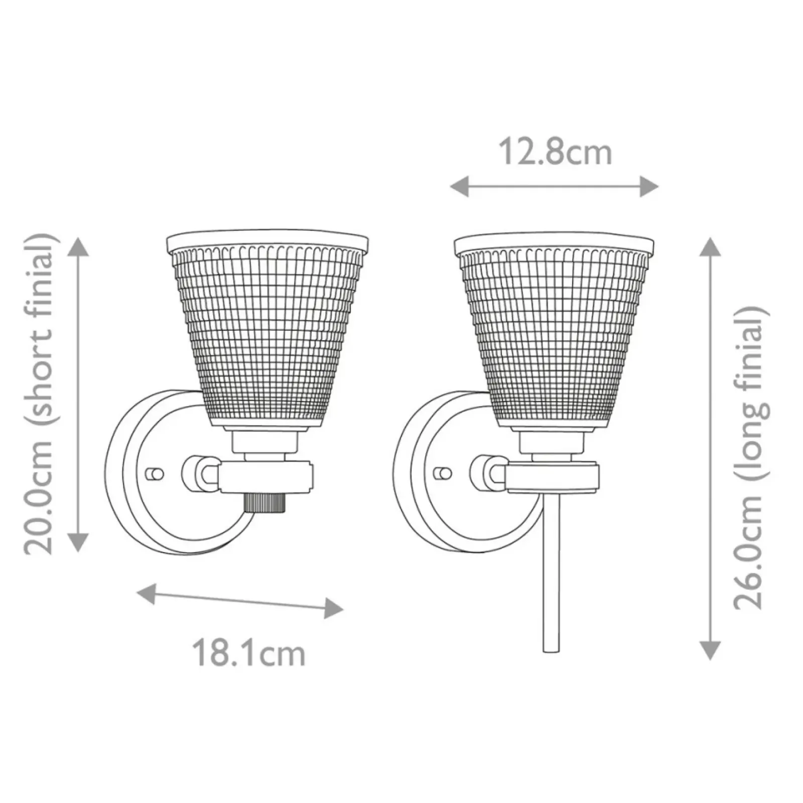 Sklep Kaja Uniwersalny, srebrny kinkiet BATH-GUNNIS1-PC z serii GUNNISLAKE* Kinkiety Tradycyjne