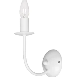 Sklep Kaja Świecznikowa, biała lampa ścienna do sypialni LX 5130 GLOBE | Kaja* Kinkiety Tradycyjne