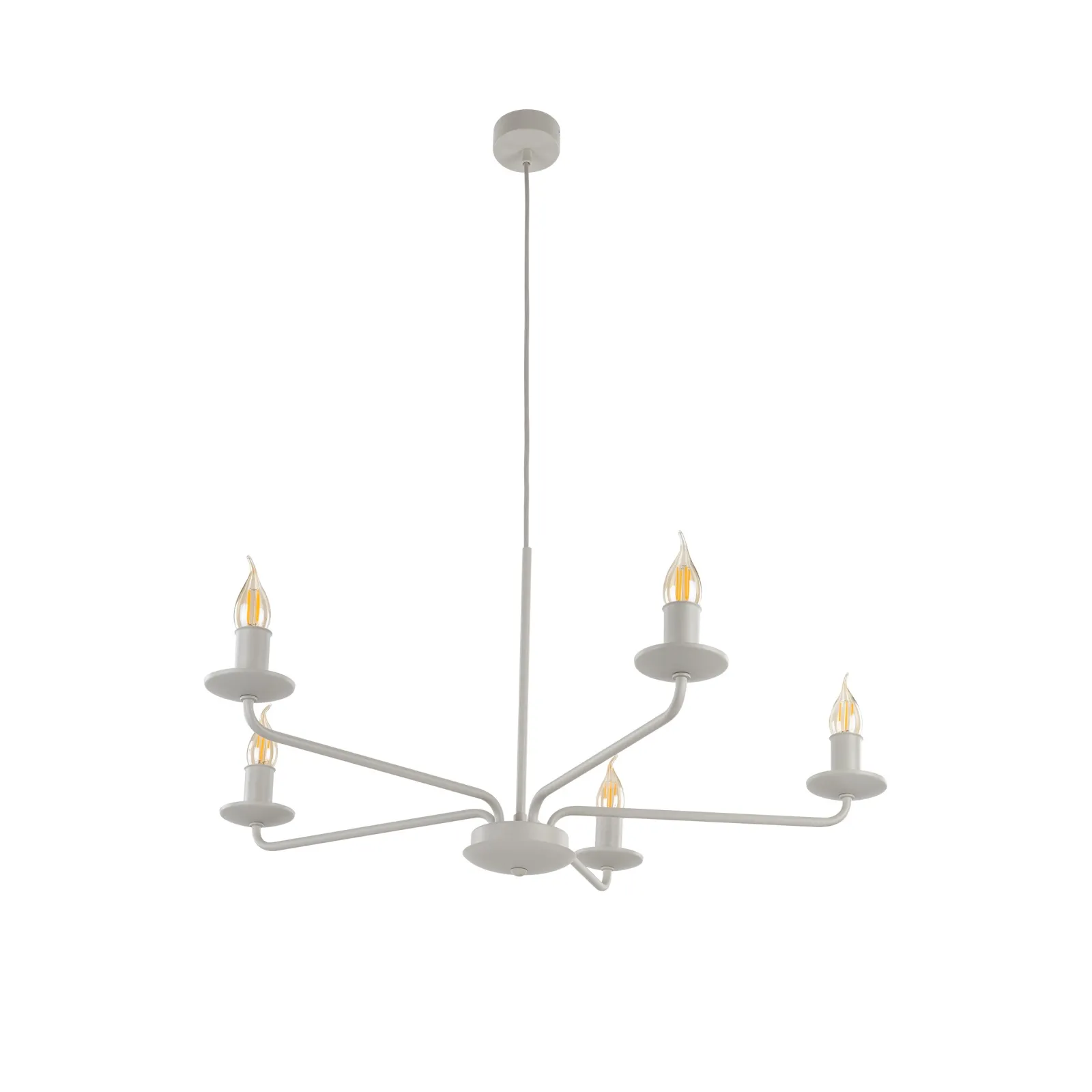 Sklep Kaja Świecznikowa lampa wisząca do salonu TK 10253 LIMAL BEIGE | Kaja* Randole Tradycyjne