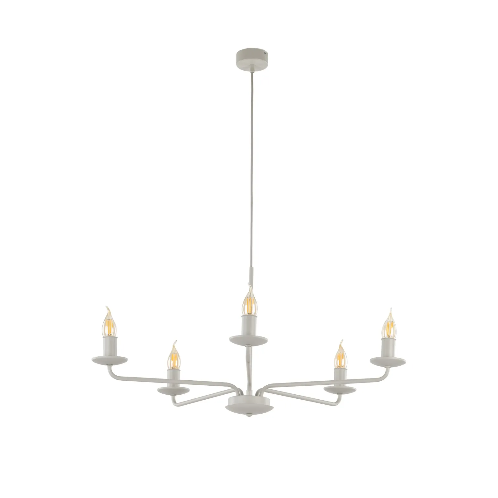 Sklep Kaja Świecznikowa lampa wisząca do salonu TK 10253 LIMAL BEIGE | Kaja* Randole Tradycyjne