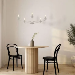 Sklep Kaja Świecznikowa lampa wisząca do salonu TK 10253 LIMAL BEIGE | Kaja* Randole Tradycyjne