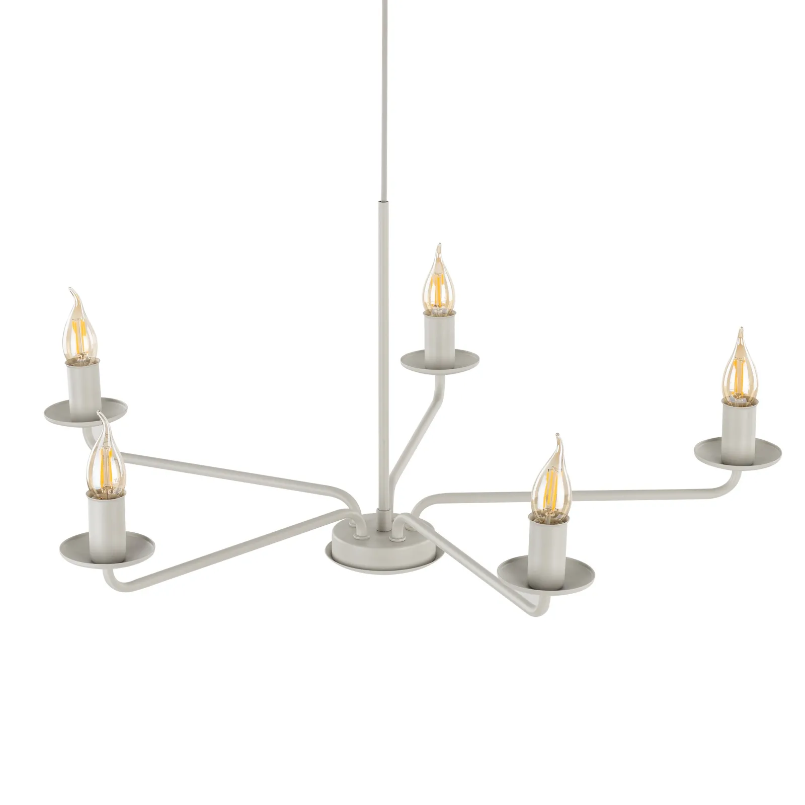 Sklep Kaja Świecznikowa lampa wisząca do salonu TK 10253 LIMAL BEIGE | Kaja* Randole Tradycyjne