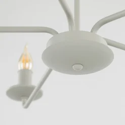 Sklep Kaja Świecznikowa lampa wisząca do salonu TK 10253 LIMAL BEIGE | Kaja* Randole Tradycyjne
