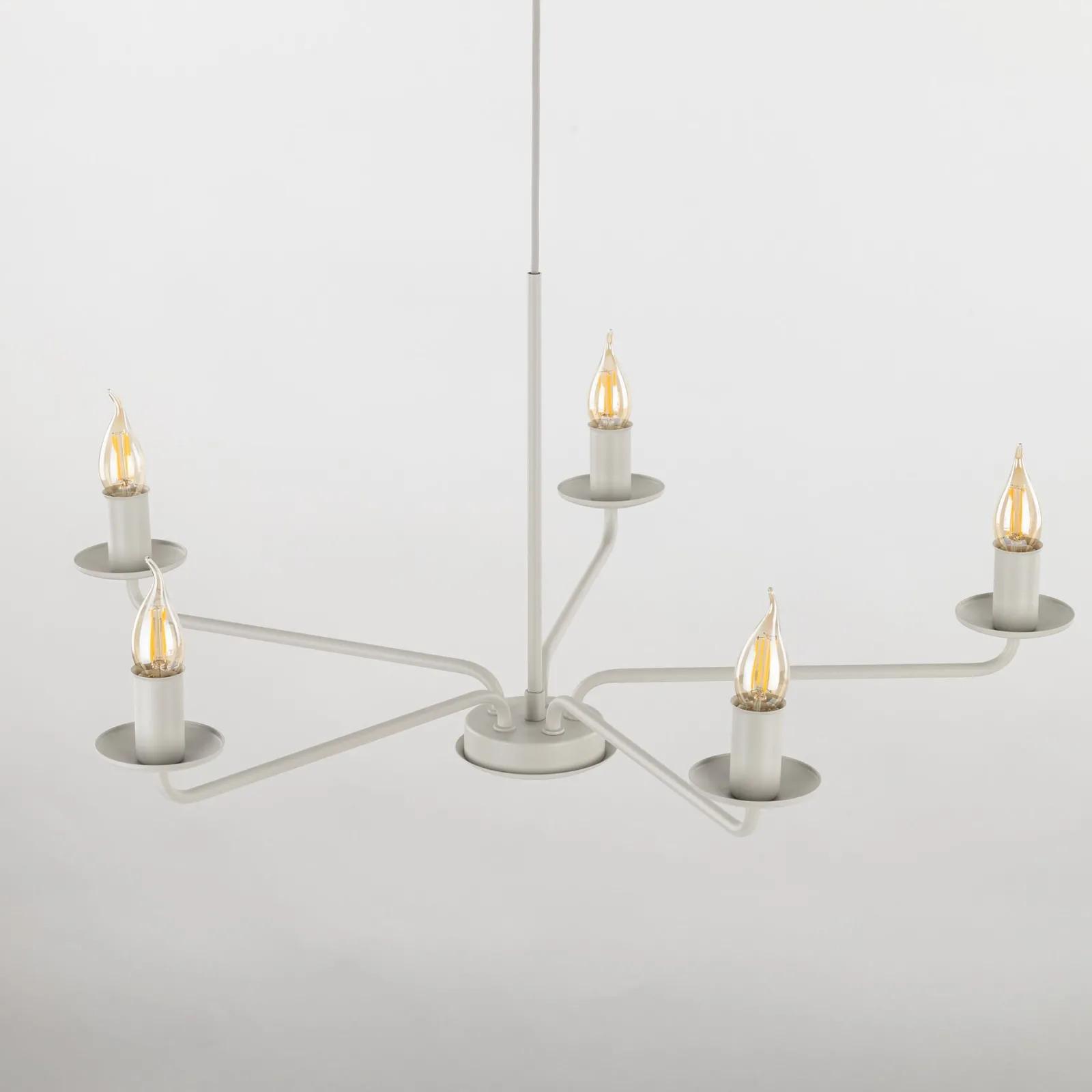 Sklep Kaja Świecznikowa lampa wisząca do salonu TK 10253 LIMAL BEIGE | Kaja* Randole Tradycyjne
