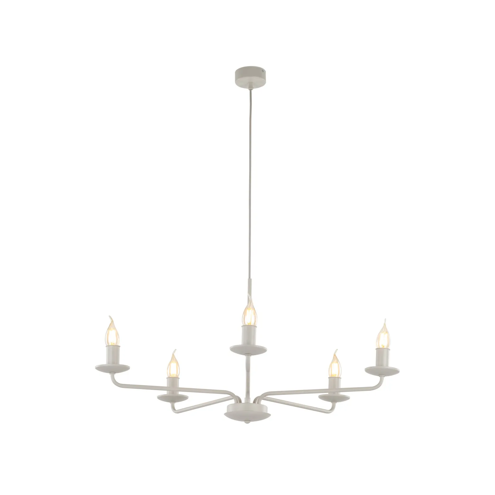 Sklep Kaja Świecznikowa lampa wisząca do salonu TK 10253 LIMAL BEIGE | Kaja* Randole Tradycyjne