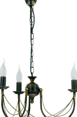Sklep Kaja Świecznikowa, trójramienna lampa wisząca 204 ARES | Kaja Oświetlenie* Randole Tradycyjne