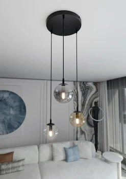 Sklep Kaja Wielokolorowa lampa wisząca z kulami 714/3PREM | Kaja Oświetlenie Store