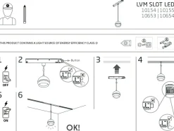 Sklep Kaja Wisząca lampa do szyny magnetycznej 1F 10653 LVM SLOT LED | Kaja* Szynoprzewody Podtynkowe|Szynoprzewody Natynkowe