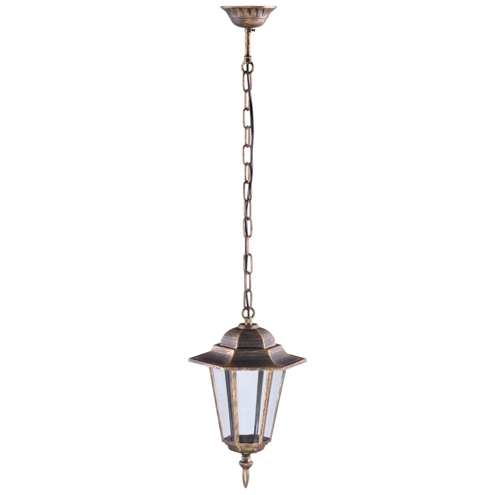 Sklep Kaja Wisząca lampa na łańcuchu K-5009H CZ/ZŁ STANDARD | Kaja Oświetlenie* Lampy Ogrodowe Wiszące