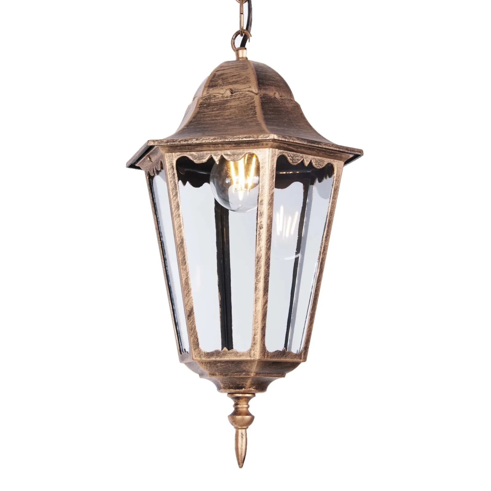 Sklep Kaja Wisząca lampa zewnętrzna na taras K-5006H CZ/ZŁ LOZANA | Kaja* Lampy Ogrodowe Wiszące