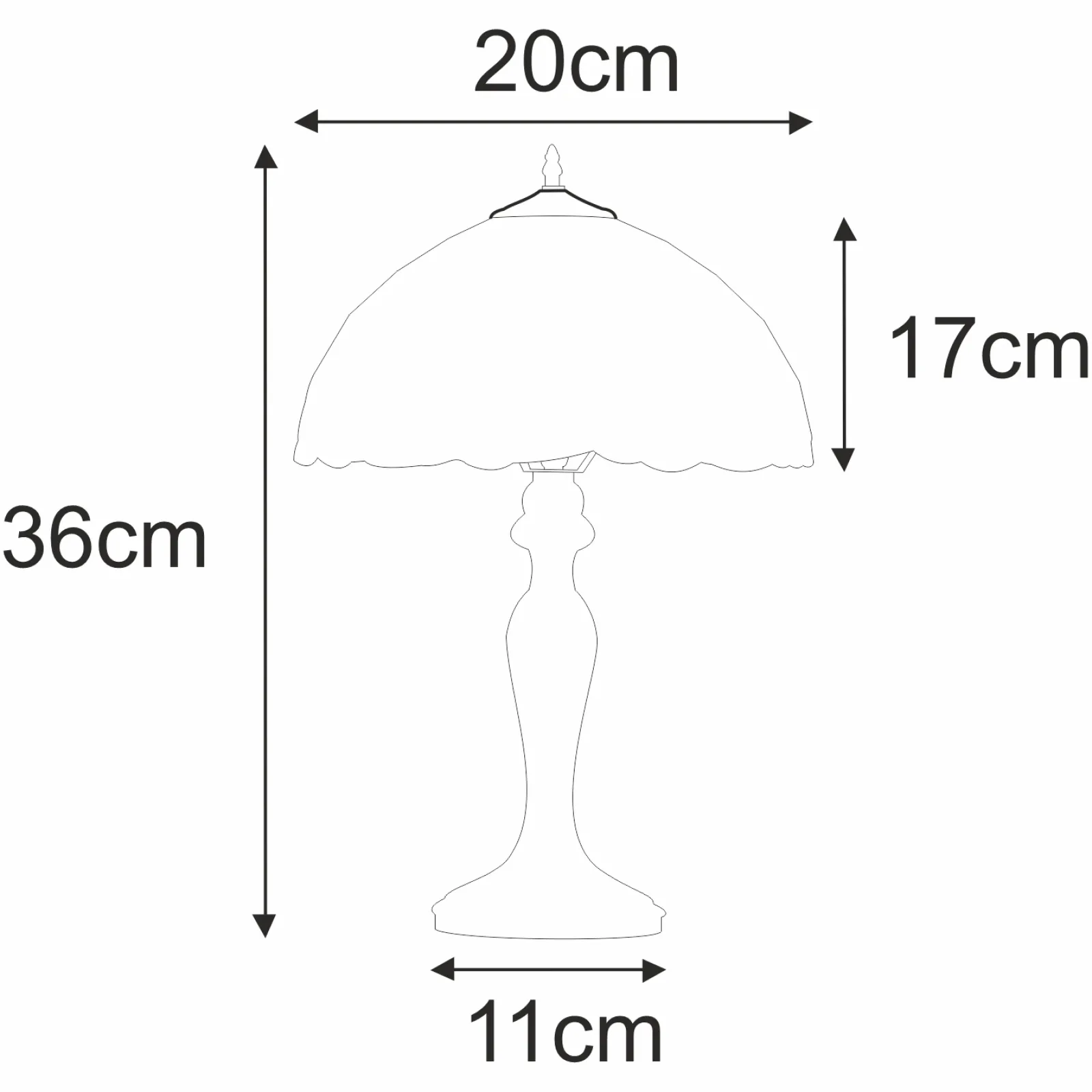 Sklep Kaja Witrażowa, elegancka lampka stołowa K-G082166 PAPI | Kaja Oświetlenie* Lampki Stołowe Retro