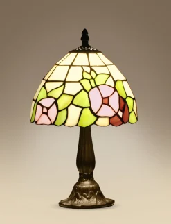 Sklep Kaja Witrażowa, nietuzinkowa lampka stołowa K-G08529 TECO | Kaja* Lampki Stołowe Retro
