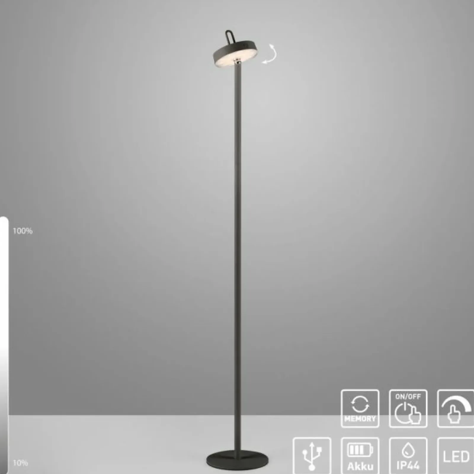 Sklep Kaja Wodoszczelna lampa podłogowa na taras ZM 19311-18 AMAG | Kaja* Lampy Led|Lampy Ogrodowe Stojące