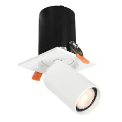 Sklep Kaja Wpustowa oprawa w formie ruchomej tuby SPL-50310-1S WH TERMO | Kaja* Oprawy Podtynkowe