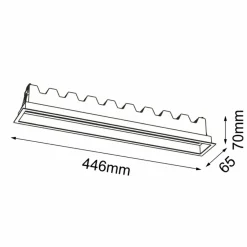 Sklep Kaja Wpuszczana lampa do korytarza LED 30W 3000K ANT 3054 A-GLARE | Kaja* Lampy Led|Oprawy Podtynkowe