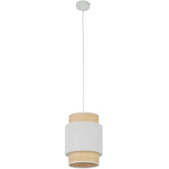 Sklep Kaja Wąska, abażurowa lampa wisząca do jadalni TK 5652 BOHO NEW WHITE Discount