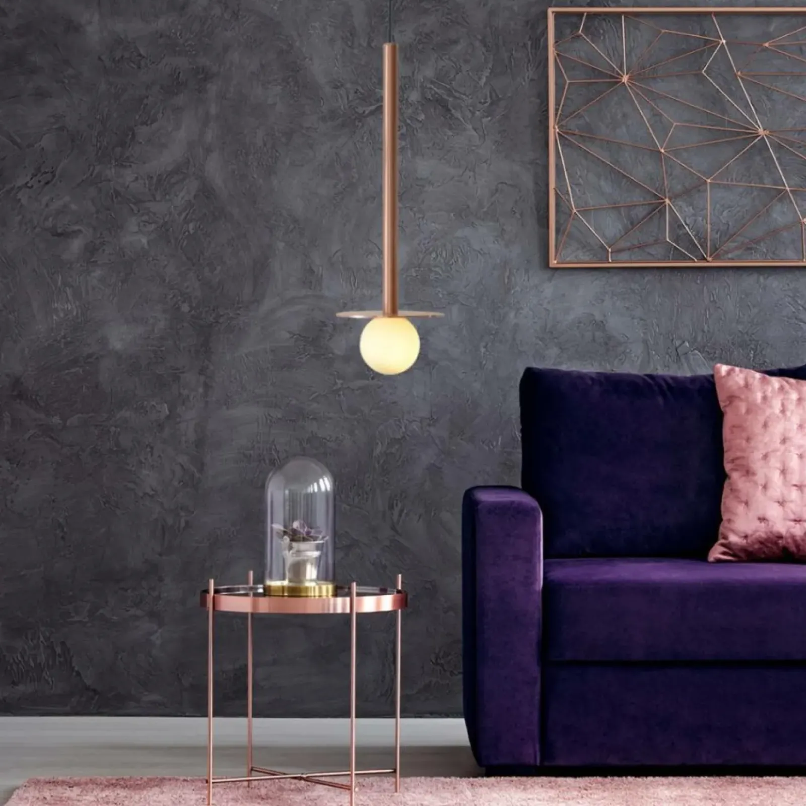 Sklep Kaja Wąska lampa wisząca do łazienki LP-048/1PS GR BOLITA | Kaja Clearance