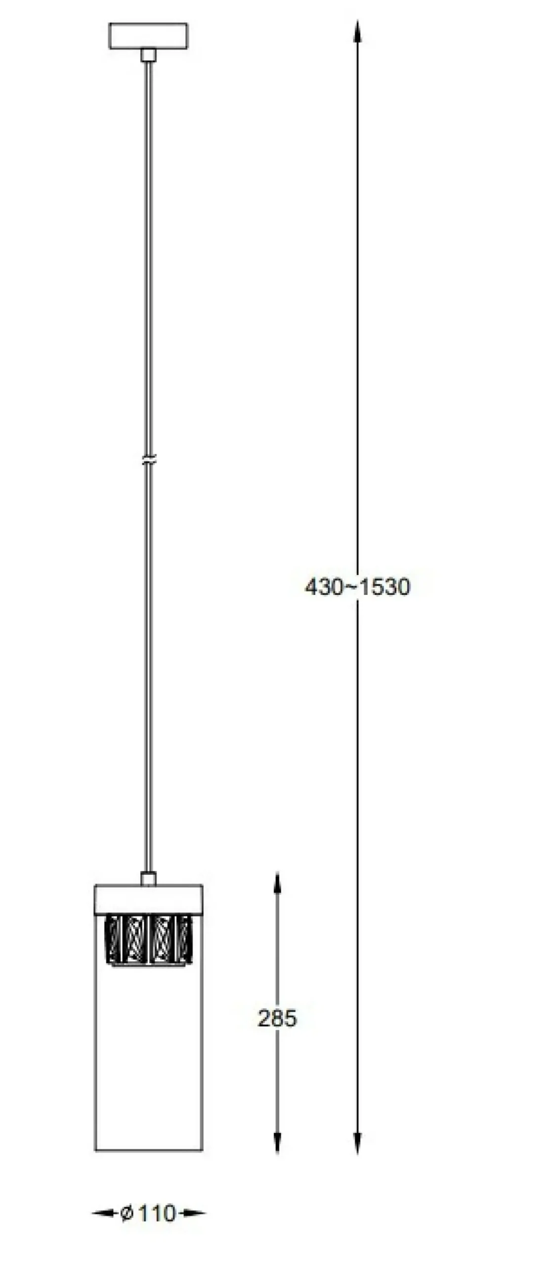 Sklep Kaja Wąska lampa wisząca do kuchni P0389-01D-0FD2 GEM| Kaja Oświetlenie Best
