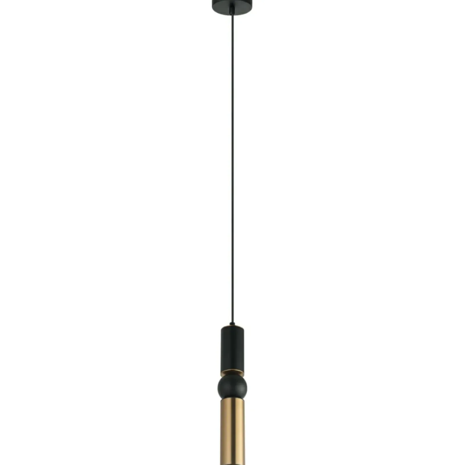 Sklep Kaja Wąska lampa wisząca tuba PND-14290-1-BRO-BK ISIDORA | Kaja Oświetlenie Cheap