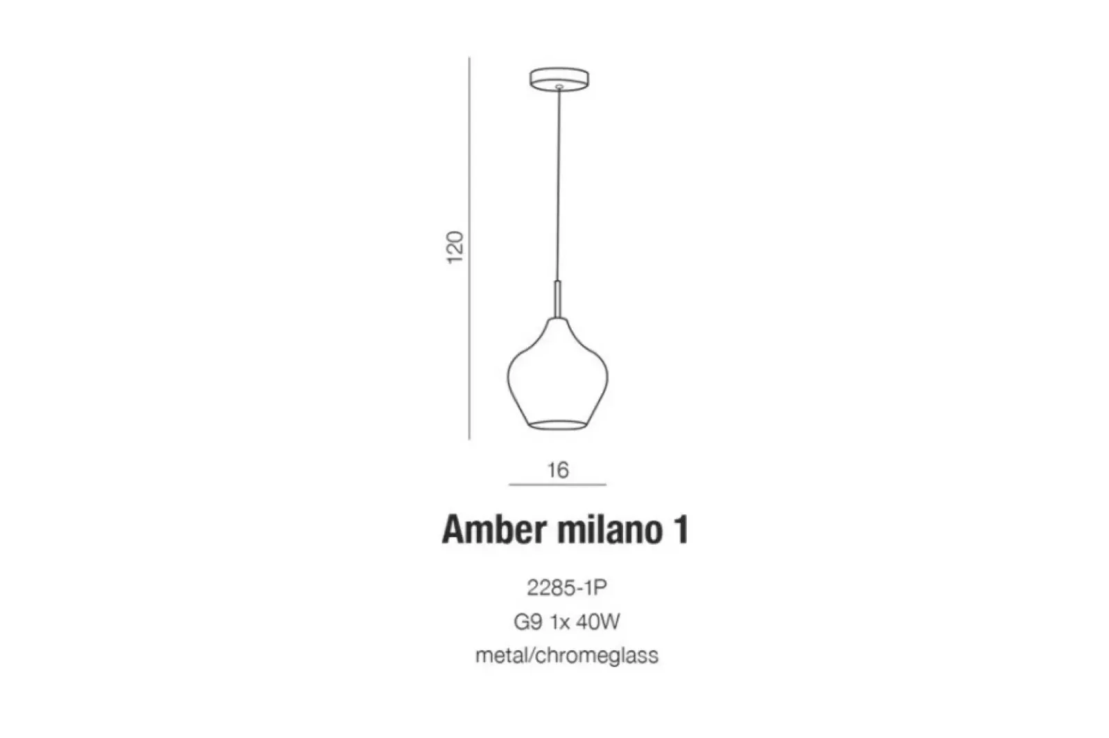 Sklep Kaja Wąska lampa wisząca w kolorze m AZ3077 AMBER | Kaja miedziany Discount