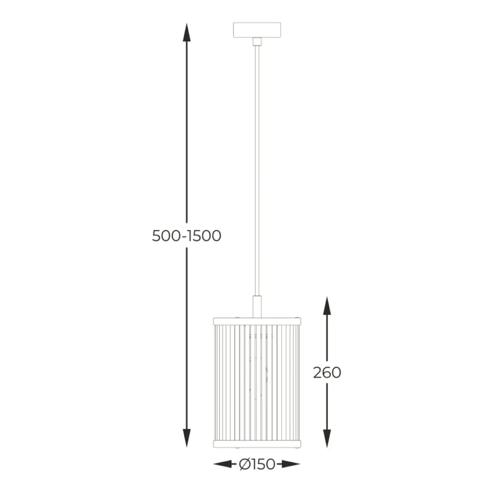 Sklep Kaja Wąska lampa wisząca ze smukłym kloszem P0528-01F-P7AC SERGIO | Kaja Hot