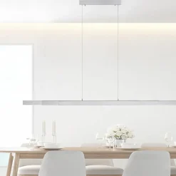 Sklep Kaja Wąska, wisząca lampa sufitowa LED 11660-95 z serii LUZI | Kaja szary Fashion