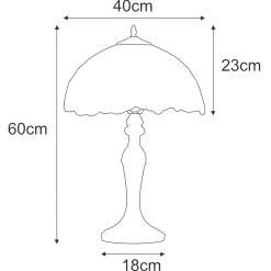 Sklep Kaja Wyjątkowa lampa stołowa, do stylowego salonu K-G16835 z serii ROSE* Tradycyjne Lampki Stołowe|Lampki Stołowe Retro