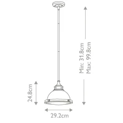 Sklep Kaja Wyjątkowa lampa wisząca, do kuchni HK-AMELIA-P-S-HB z serii AMELIA* Randole Tradycyjne