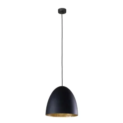 Sklep Kaja Wyjątkowa lampa wisząca z czarno-złotym kloszem 9022 | Kaja czarny Discount