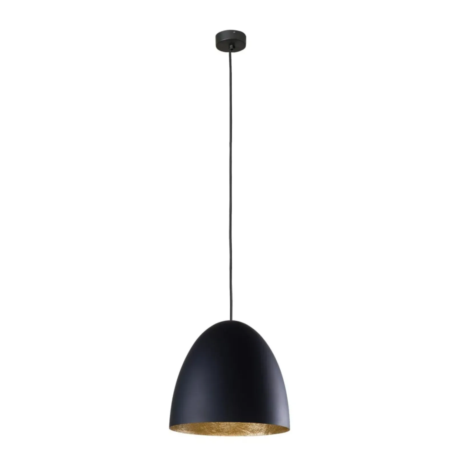 Sklep Kaja Wyjątkowa lampa wisząca z czarno-złotym kloszem 9022 | Kaja czarny Discount