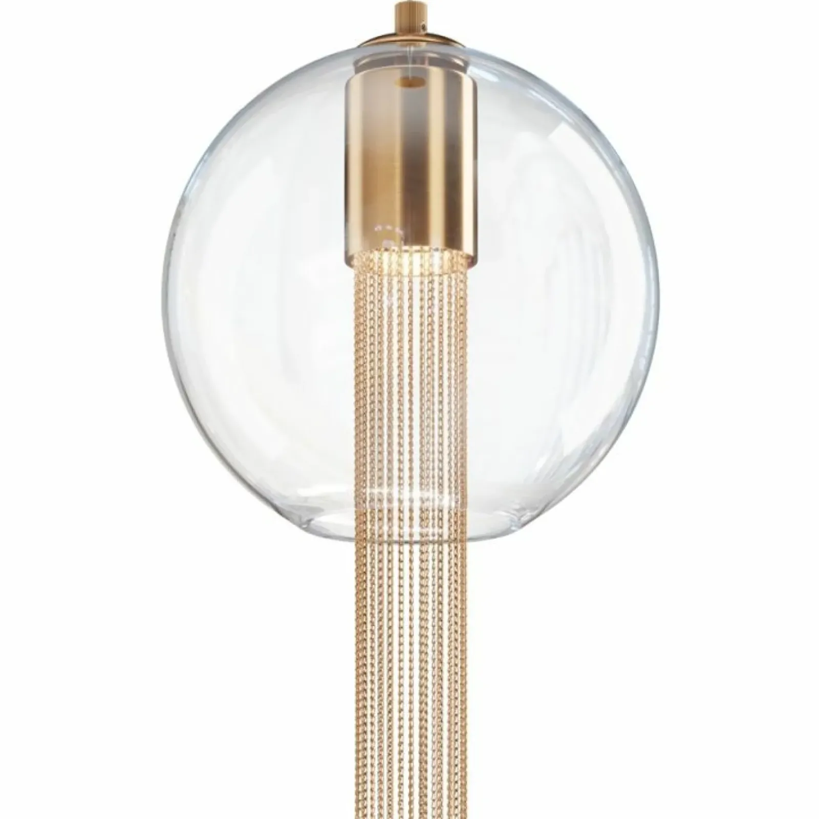 Sklep Kaja Wyjątkowa lampa wisząca z kloszem P095PL-01BZ1 z serii FLUSSO | Kaja brązowy Outlet