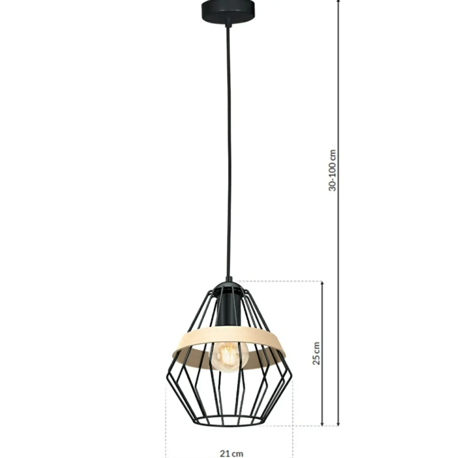 Sklep Kaja Wyjątkowa lampa wisząca z regulowaną wysokością MLP5524 z serii CLIFF | Kaja Ośw Cheap