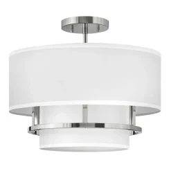 Sklep Kaja Wyjątkowa lampa z białym abażurem HK-GRAHAM-M-PN z serii GRAHAM polerowanynikiel Hot