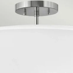 Sklep Kaja Wyjątkowa lampa z białym abażurem HK-GRAHAM-M-PN z serii GRAHAM polerowanynikiel Hot