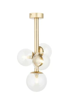 Sklep Kaja Wyjątkowa, złota lampa sufitowa z kloszami SIG 40853 z serii PERLA LUX Outlet