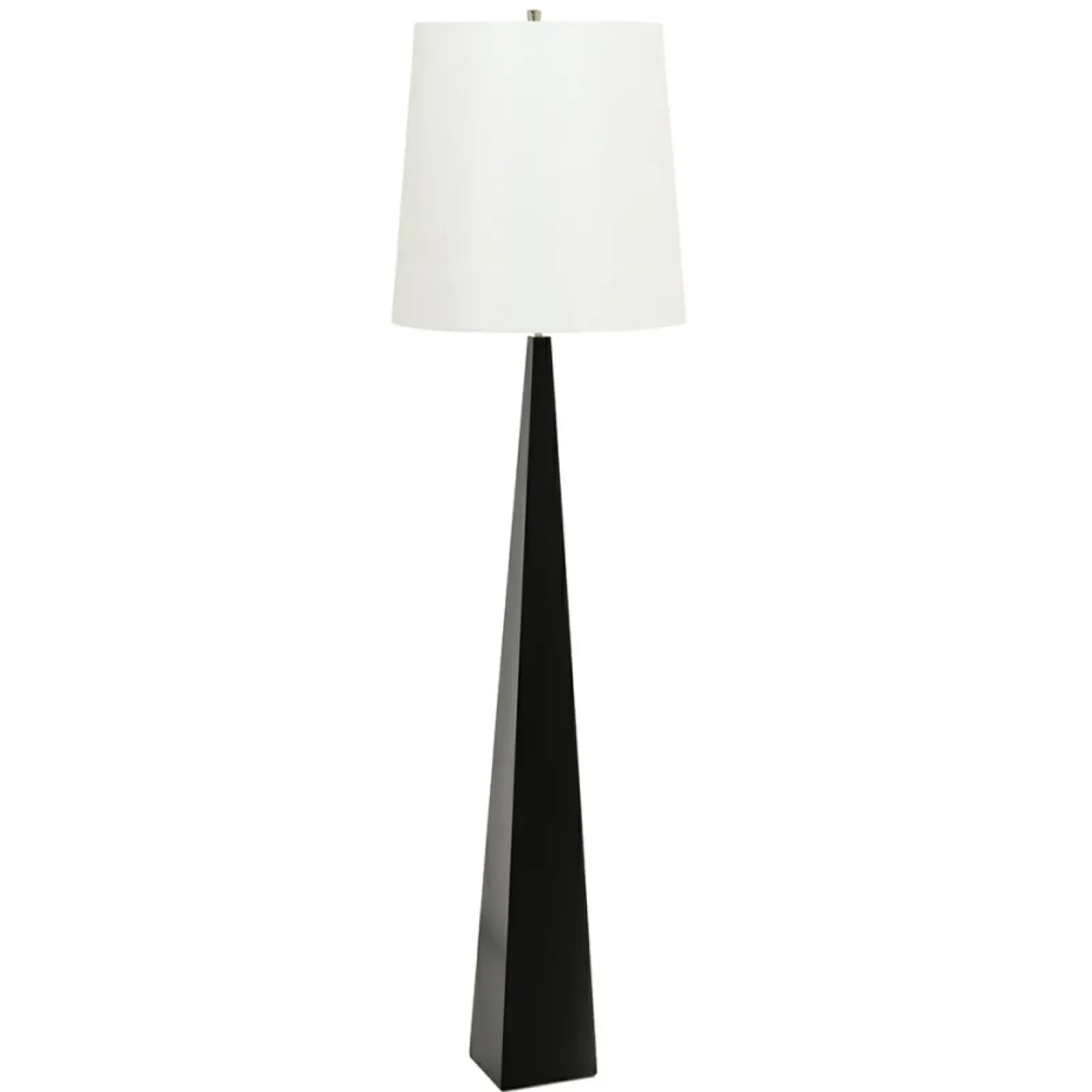 Sklep Kaja Wysoka, czarno-biała lampa podłogowa ASCENT-FL-BLK-W z serii ASCENT* Lampy Podłogowe Z Abażurem|Tradycyjne Lampy Podłogowe