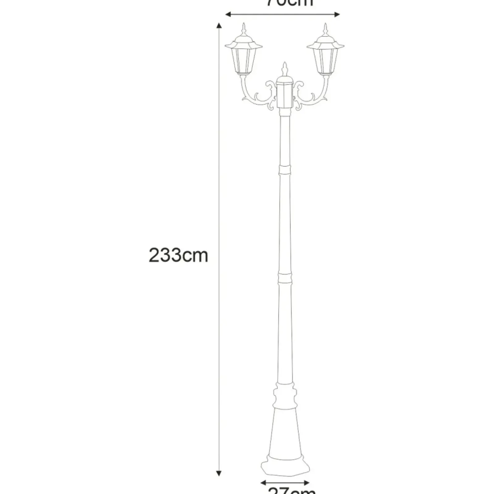 Sklep Kaja Wysoka lampa do ogrodu K-7064A2/2 STANDARD | Kaja Oświetlenie* Latarnie Ogrodowe|Lampy Ogrodowe Stojące