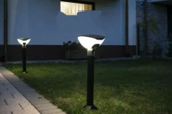 Sklep Kaja Wysoka lampa ogrodowa z nietuzinkowym kloszem TEO 1 z serii TEO | Kaja Oświetlen* Lampy Ogrodowe Stojące