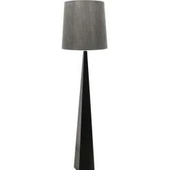 Sklep Kaja Wysoka lampa podłogowa, ciemnoszara ASCENT-FL-BLK z serii ASCENT* Lampy Podłogowe Z Abażurem|Tradycyjne Lampy Podłogowe