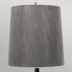 Sklep Kaja Wysoka lampa podłogowa, ciemnoszara ASCENT-FL-BLK z serii ASCENT* Lampy Podłogowe Z Abażurem|Tradycyjne Lampy Podłogowe