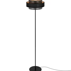 Sklep Kaja Wysoka lampa podłogowa do salonu, z abażurem K-5285 z serii AMOS* Lampy Podłogowe Z Abażurem|Tradycyjne Lampy Podłogowe