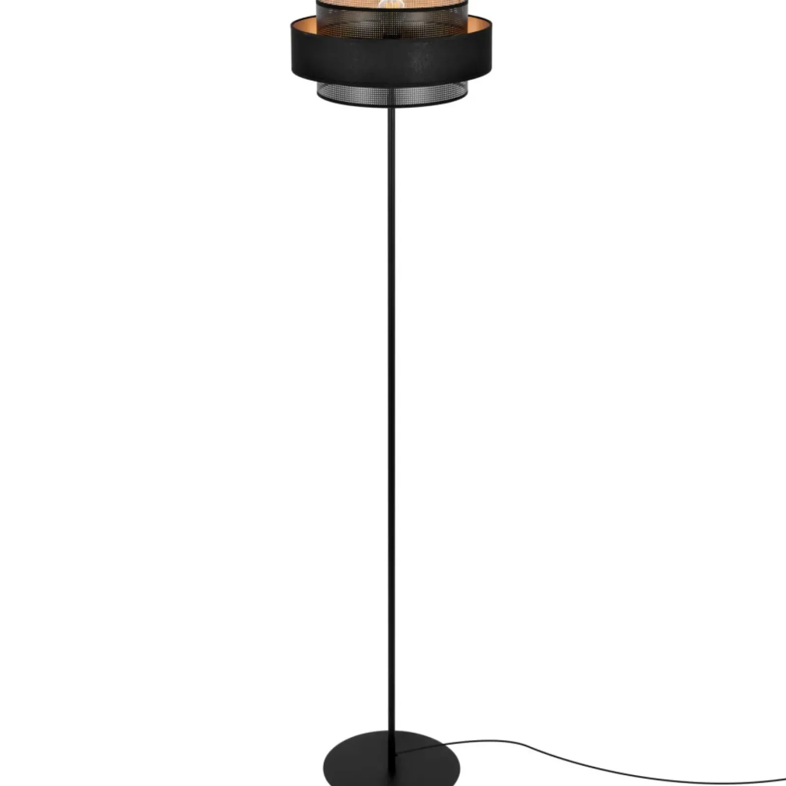 Sklep Kaja Wysoka lampa podłogowa do salonu, z abażurem K-5285 z serii AMOS* Lampy Podłogowe Z Abażurem|Tradycyjne Lampy Podłogowe